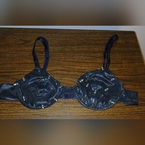 RARE Vintage 2000s Fetish Lip Service Gothic Spike Bra size: Medium